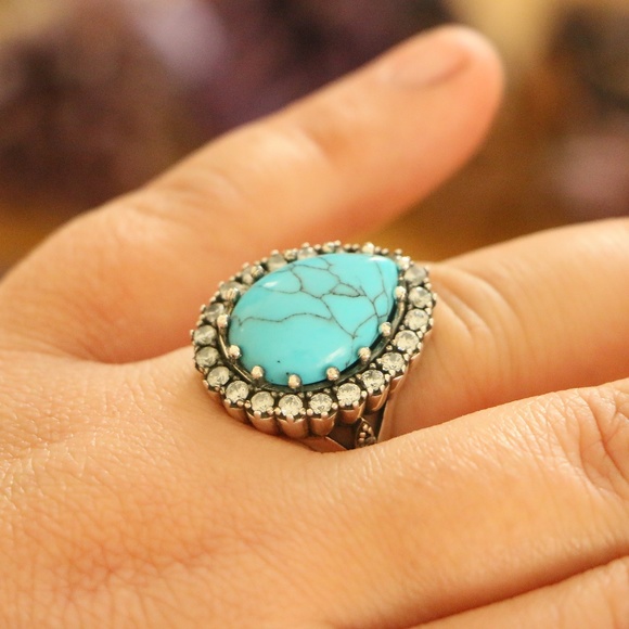 Natural Turquoise Sterling Silver Hurrem Sultan - Picture 3 of 8